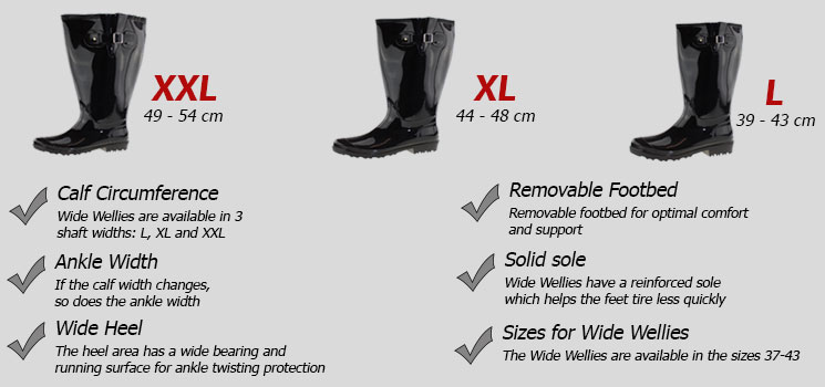 wellington boots for large calves