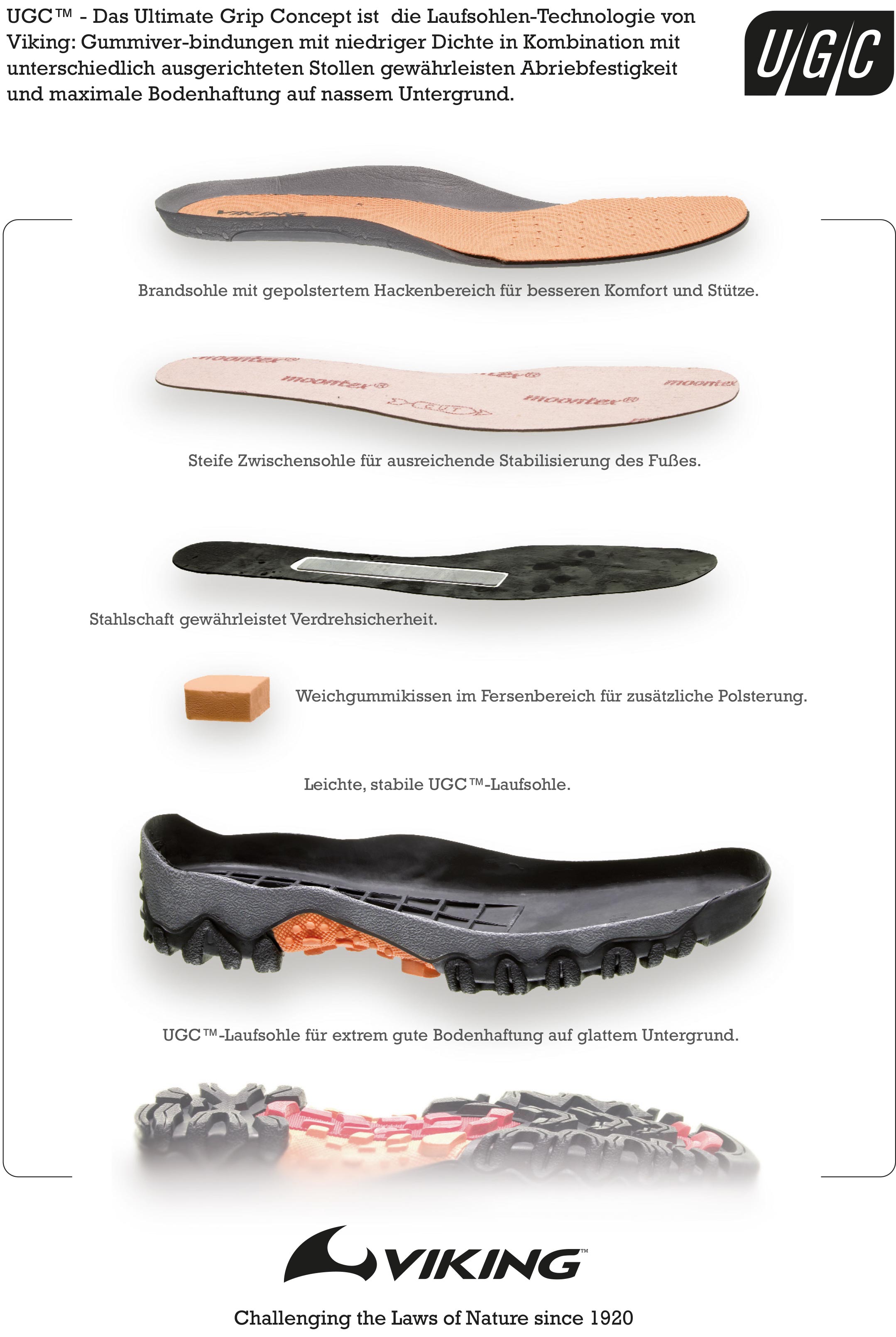 <a class="aa_lexikon_link" href="UGC-outsole.html" target="_blank">UGC</a> rubber outsole with trekking profile details