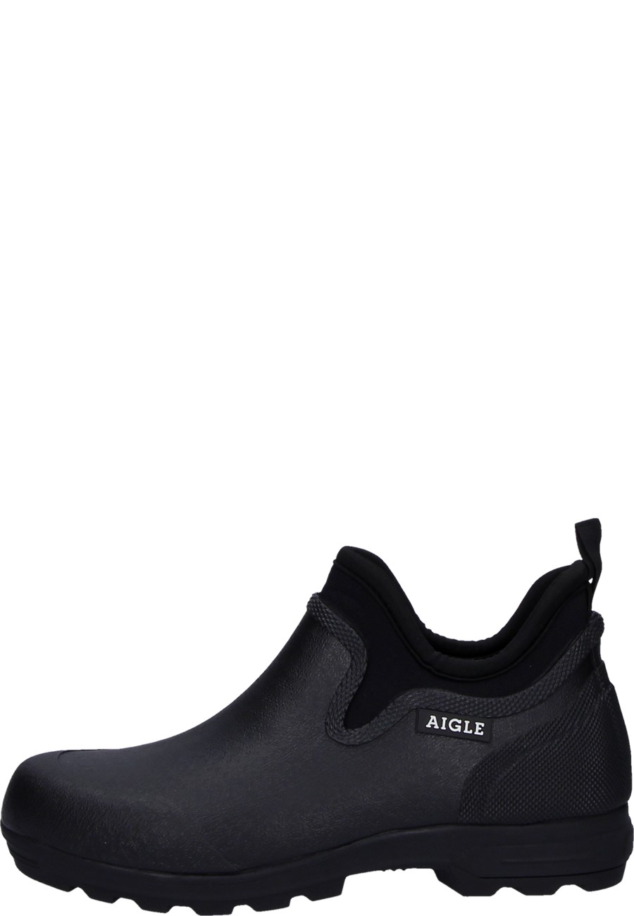 Gardening ankle boots Lessfor Plus M noir for men and women of Aigle