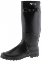 black rubber boot