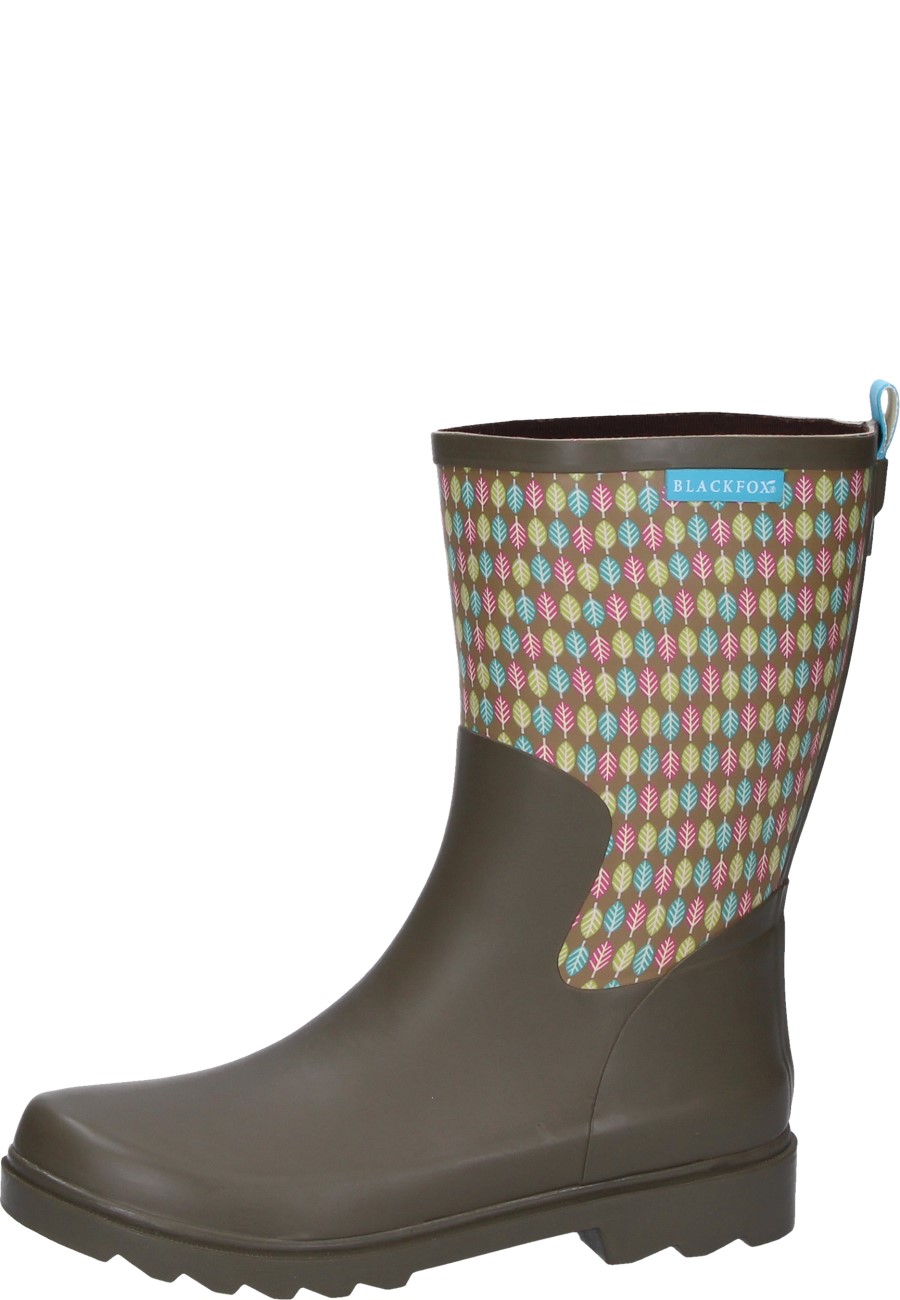 Women For High Boot Demi Half Marron Botte Rubber Blackfox Zoé N8wym0vnO