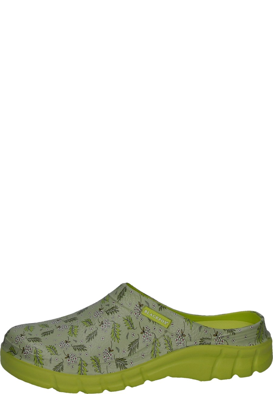 シューズ(女性用) 11columns Green Walker ZiP Low Garden clog LILY light green by AJS Blackfox for women