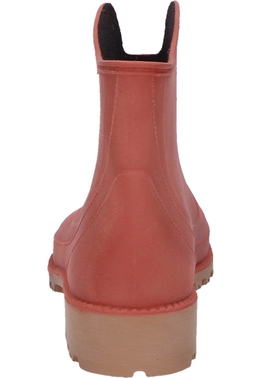 PRESTON red rubber ankle boots for women by AJS Blackfox