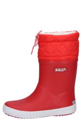Aigle winter children's rubber boots GIBOULEE red | New model 