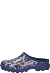 Aigle womens rubber clog LESSFOR OPEN PRINT BLOOM oliv