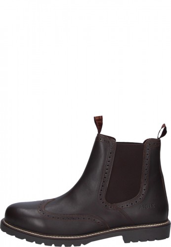 Leather Chelsea boot DARVEN BR darkbrown by Aigle