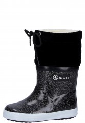 Childs rain boots Giboulee Print Noir Glit of Aigle Childs rain boots Giboulee Print Noir Glit of Aigle