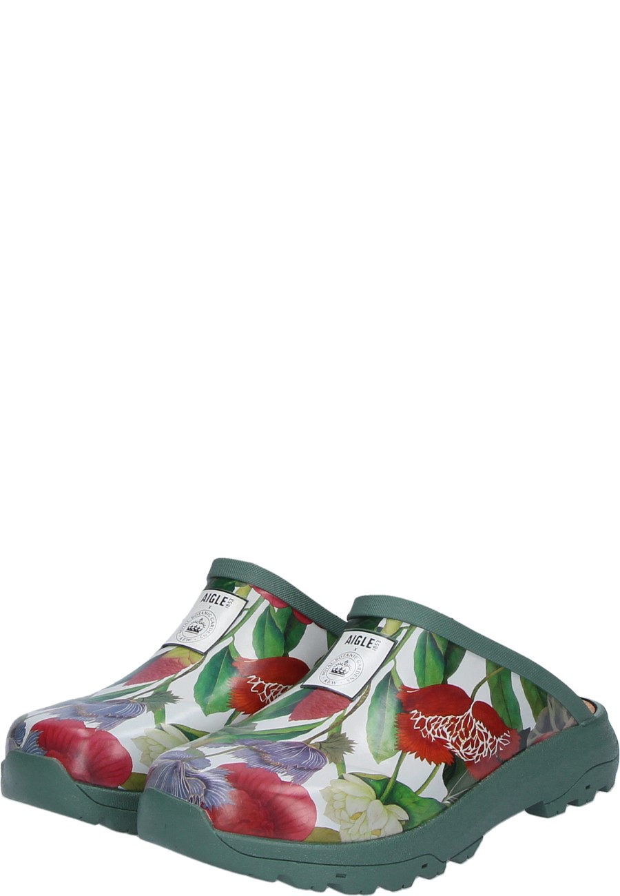 Fashionable garden clog CORLAY PRINT VINTAGE for women by Aigle