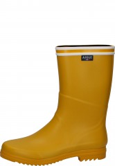 Short rubber boot CHANTEBOOT STRIPES lemony for women | trends by Aigle Short rubber boot CHANTEBOOT STRIPES lemony for women | trends by Aigle