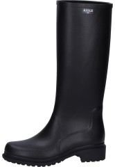 Womens high wellington boots FULFEEL noir by Aigle | timeless elegance and high wearing comfort Womens high wellington boots FULFEEL noir by Aigle | timeless elegance and high wearing comfort