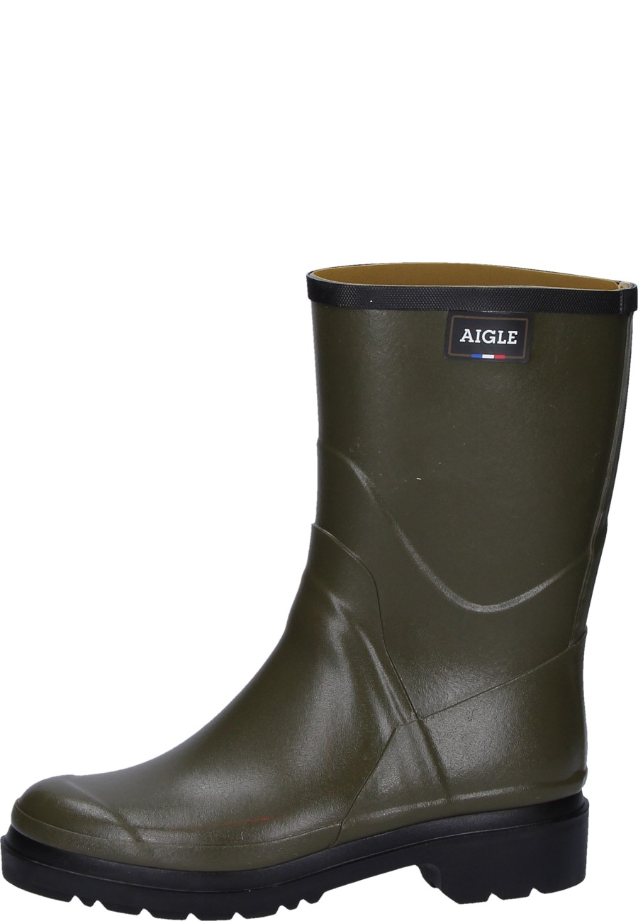 Aigle BISON 2 KAKI short rubber boots for men Buy top quality garden
