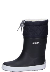 winter rubber boot GIBOULEE blue for children by Aigle winter rubber boot GIBOULEE blue for children by Aigle