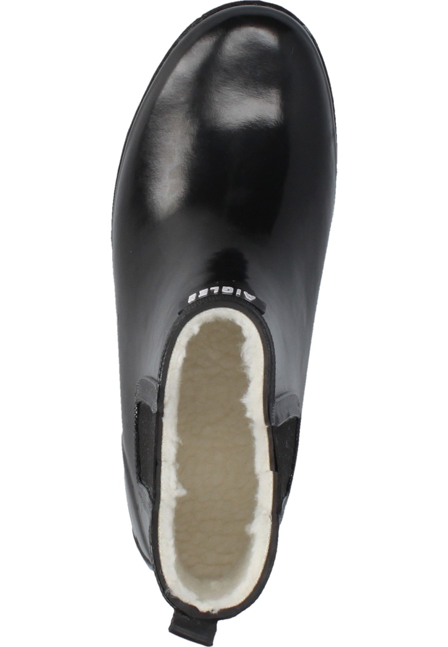 Elegante und wärmende Gummistiefeletten CARVILLE 2 FUR noir für Damen von Aigle