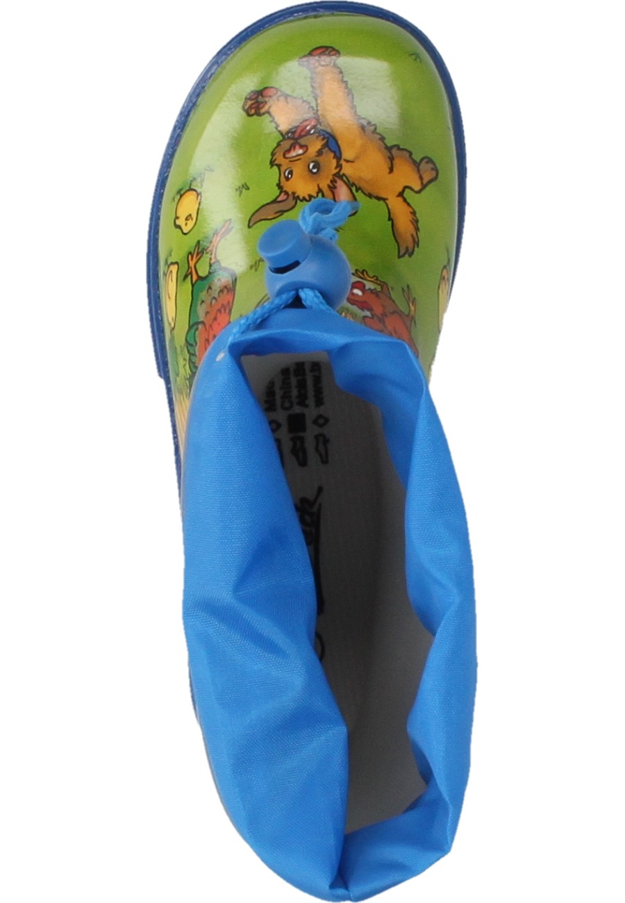 Beck – Bottes De Pluie Garçon Motif Ferme – Souples, Imperméables Et Super Mignonnes !