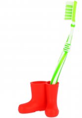 Mini rubber boots red as toothbrush holder of Beck | Now at welly-king Mini rubber boots red as toothbrush holder of Beck | Now at welly-king