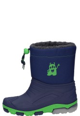 Warm lined childrens wellington boots BLINKING GHOST darkblue by Beck Warm lined childrens wellington boots BLINKING GHOST darkblue by Beck