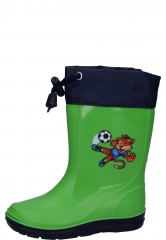 Green childrens rubber boot TIGER with cool print by Beck Green childrens rubber boot TIGER with cool print by Beck