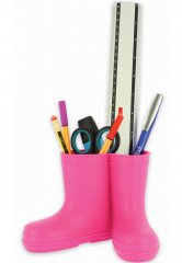 Rubber boots Organizer for odds and ends in pink by Beck Rubber boots Organizer for odds and ends in pink by Beck