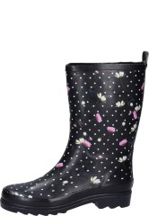 Half-high wellington boot FLORAL RAIN black for women from Beck Half-high wellington boot FLORAL RAIN black for women from Beck