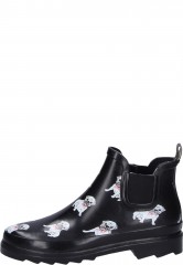 MOPS rubber ankle boot for ladies with cute dog print by the company Beck MOPS rubber ankle boot for ladies with cute dog print by the company Beck