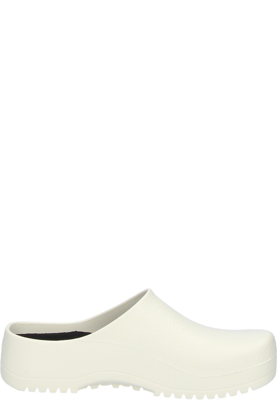 White Super-Birki clogs by Birkenstock