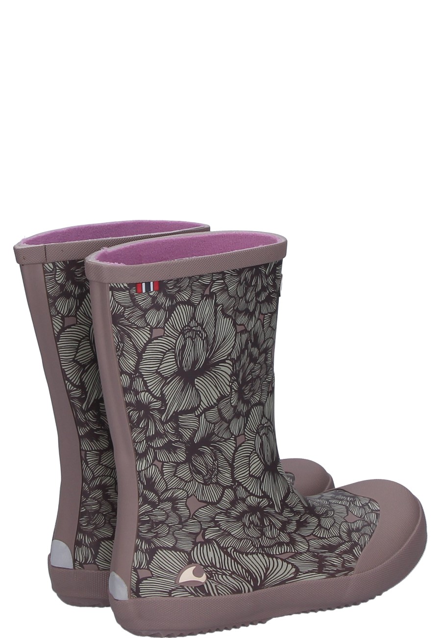 Kids rubber boot INDIE PRINT dusty pink/cream by Viking