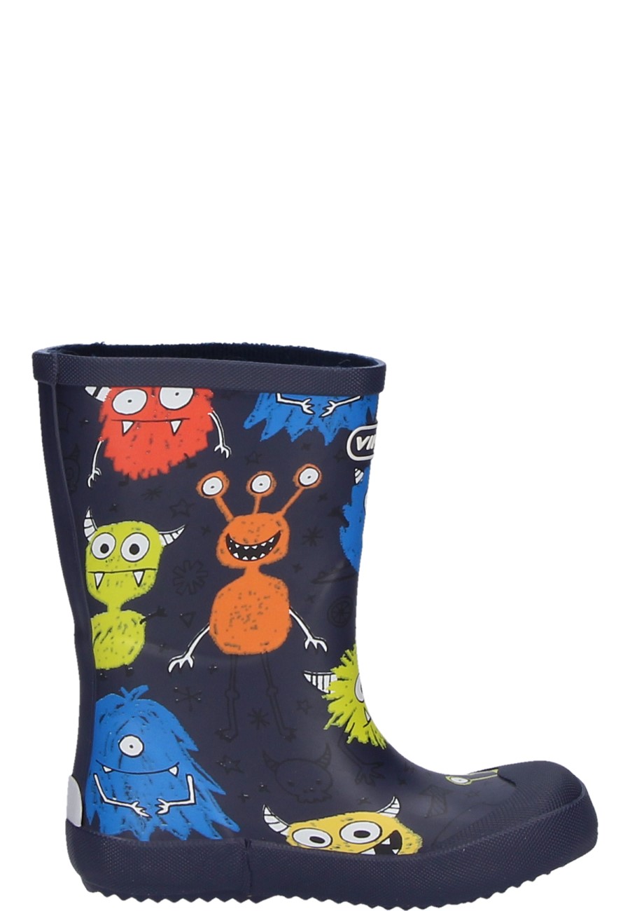 Kids rubber boot INDIE PRINT navy/multi by Viking with
