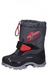 Childrens wellington boots Morten black/grey by Spirale Childrens wellington boots Morten black/grey by Spirale