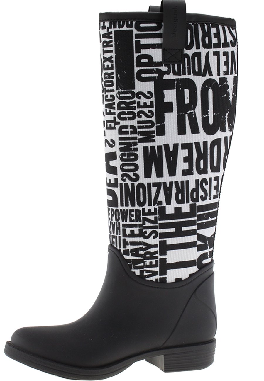 desigual rain boots