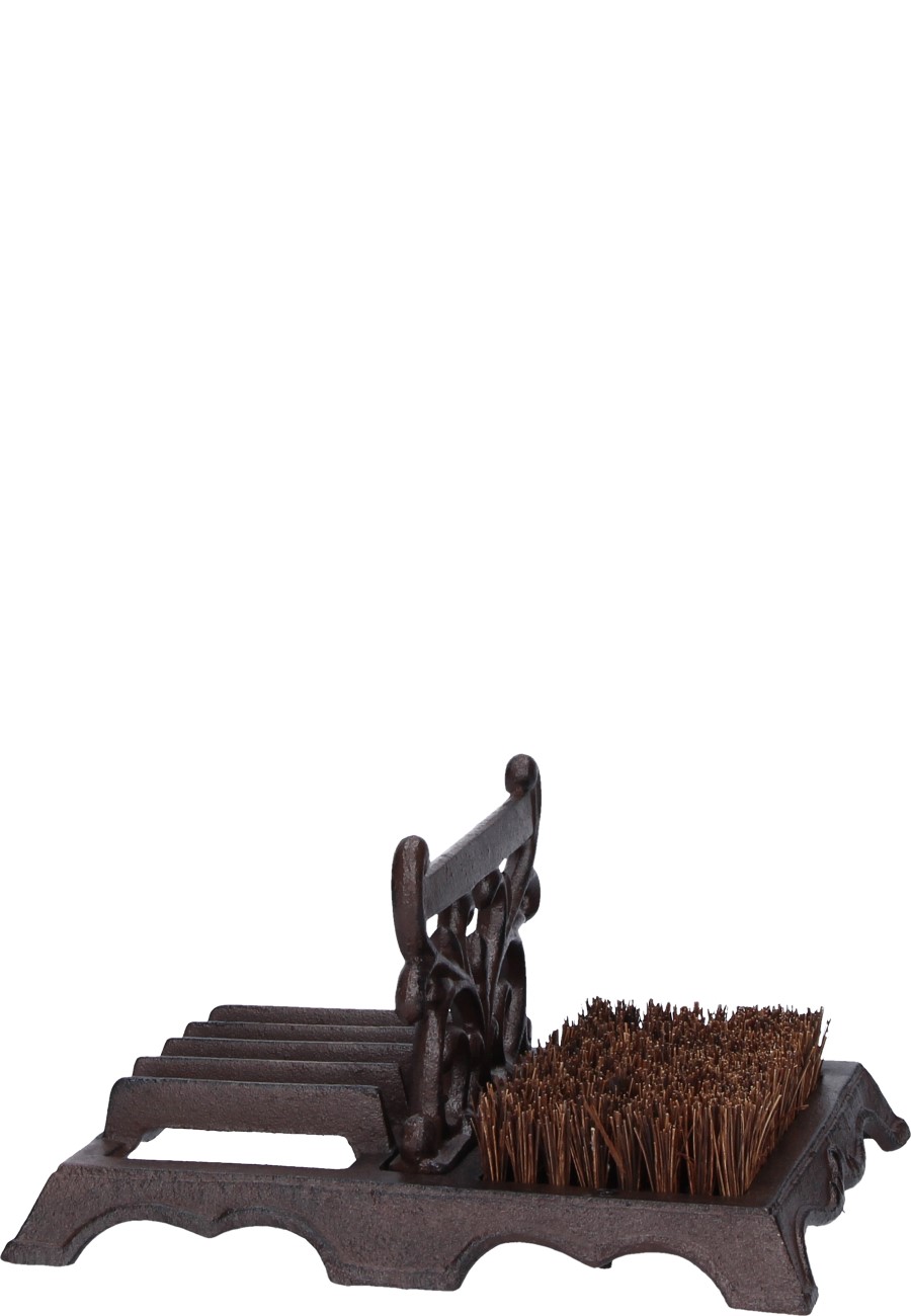 Esschert Design Cast Iron Boot Brush with Scraper 