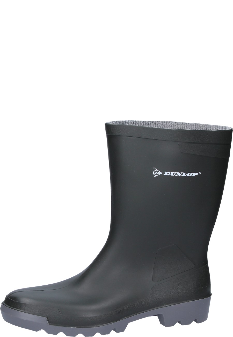 Dunlop Hobby short PVC Wellington boots a green halfheight rain