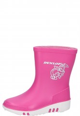 Pink rubber boots for kids Dunlop MINI pink at Gummistiefelprofi Pink rubber boots for kids Dunlop MINI pink at Gummistiefelprofi