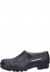 Dunlop PVC Shoe in black - a short unisex rain shoe with rubberized lining Dunlop PVC Shoe in black - a short unisex rain shoe with rubberized lining