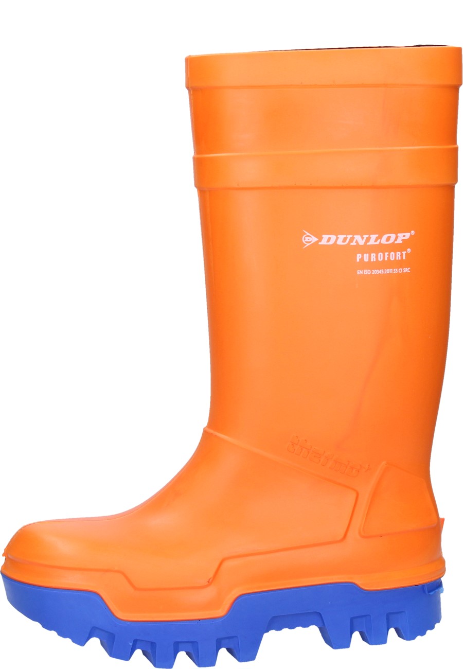 Unisex Dunlop Orange Purofort Thermo+ Full Safety Wellington U2013 DunlopUK