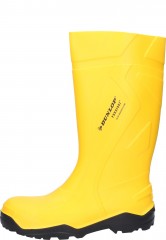 Dunlop Purofort+ Wellington boots in yellow with steel toe cap and midsole Dunlop Purofort+ Wellington boots in yellow with steel toe cap and midsole