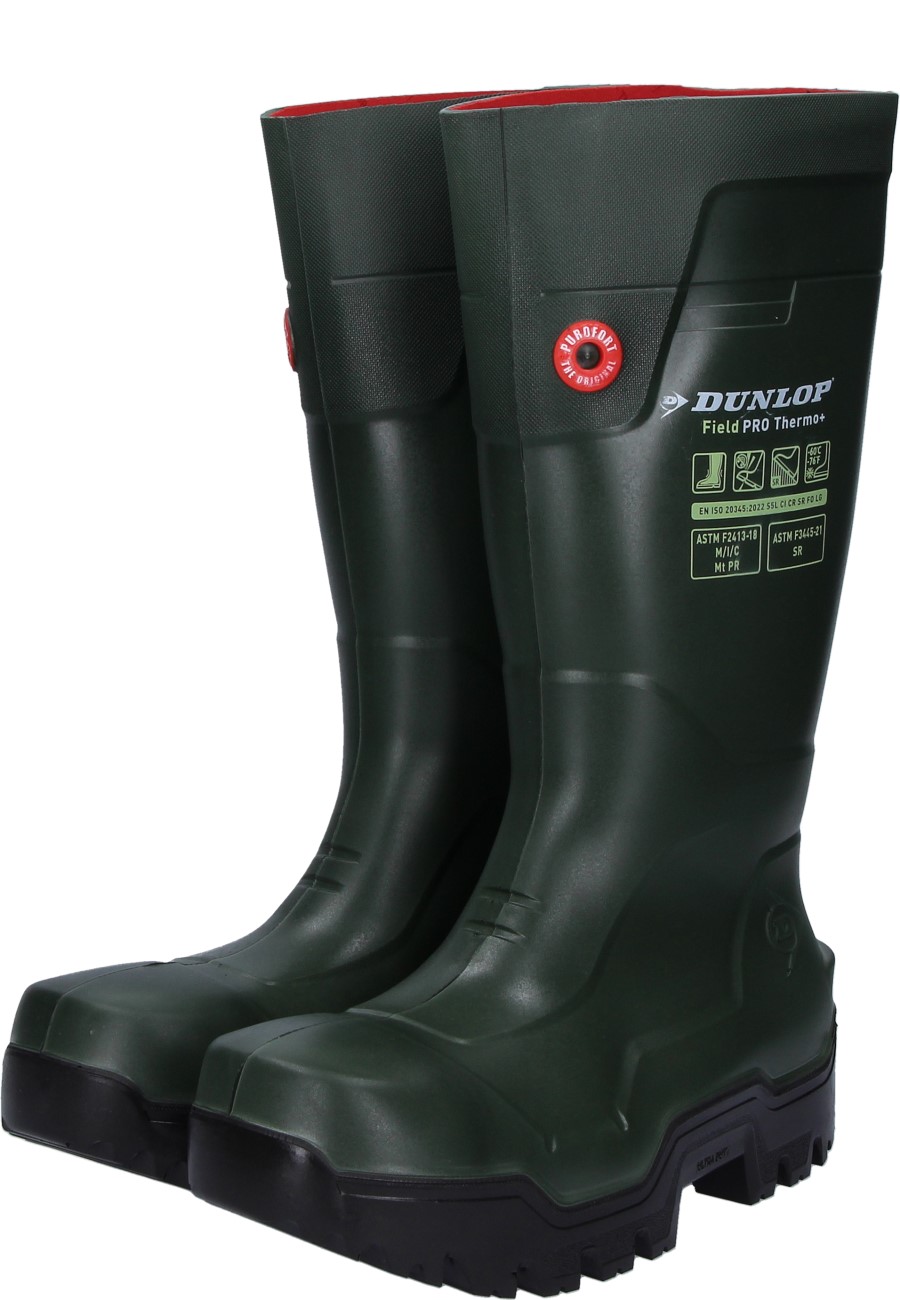 Dunlop Neoprene Wellington Boots Steel Toe Cap Work Boots For Men