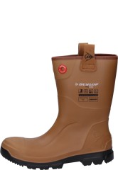 Dunlop PUROFORT� RigPRO brown | S5 safety rubber boot with sneaker fit