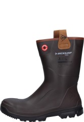 Dunlop RigPRO S5 safety rubber boots dark brown