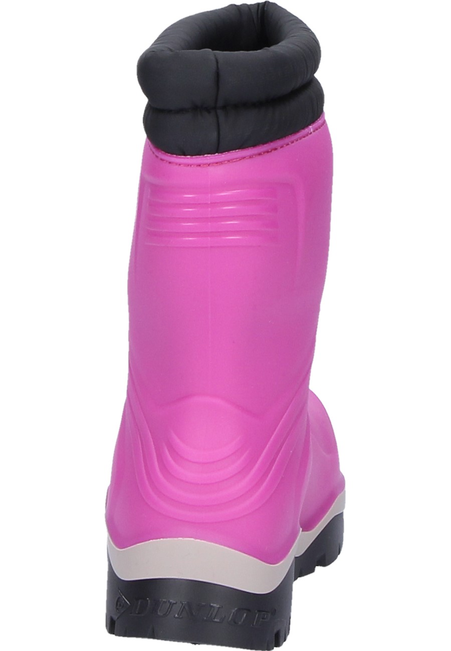 pink Winter Wellington boots by Dunlop