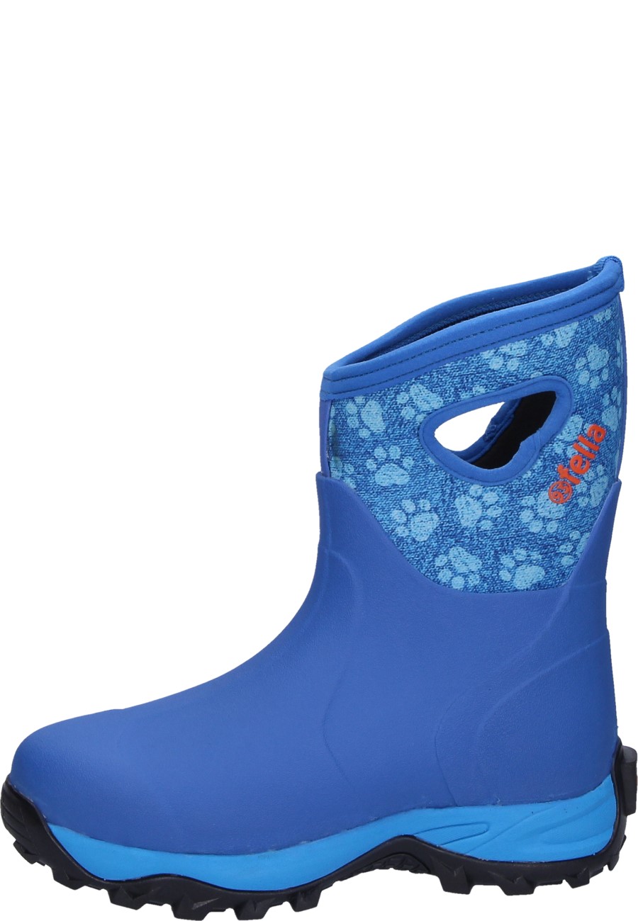 Fashionable Fella ladies rubber boot Jeannie Mid blue
