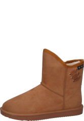 Gevavi short winter wellington boots for women NEVA 02 camel