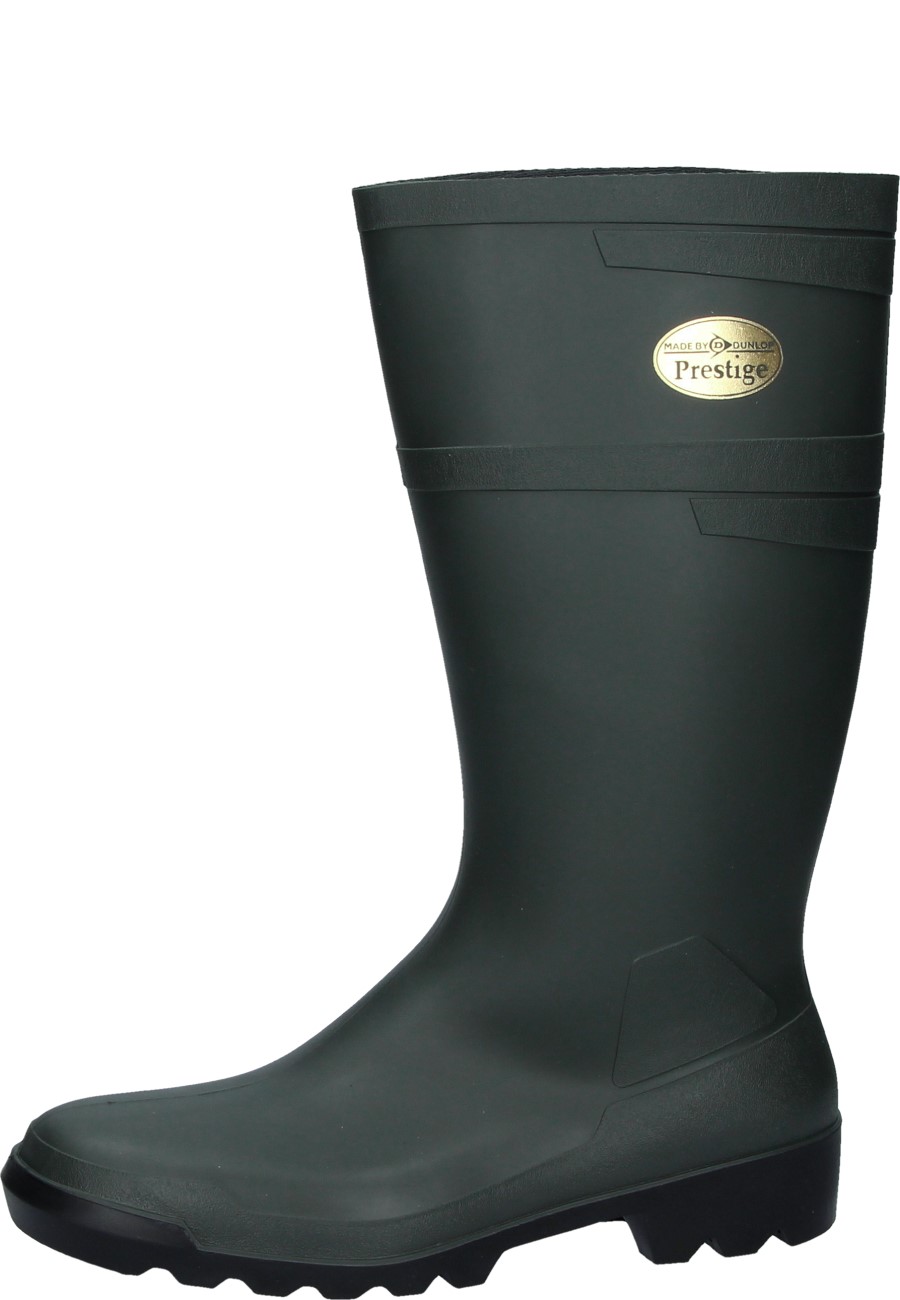 Rubber Boots Dunlop Wellies Mens Wellington Boot PRESTIGE Green