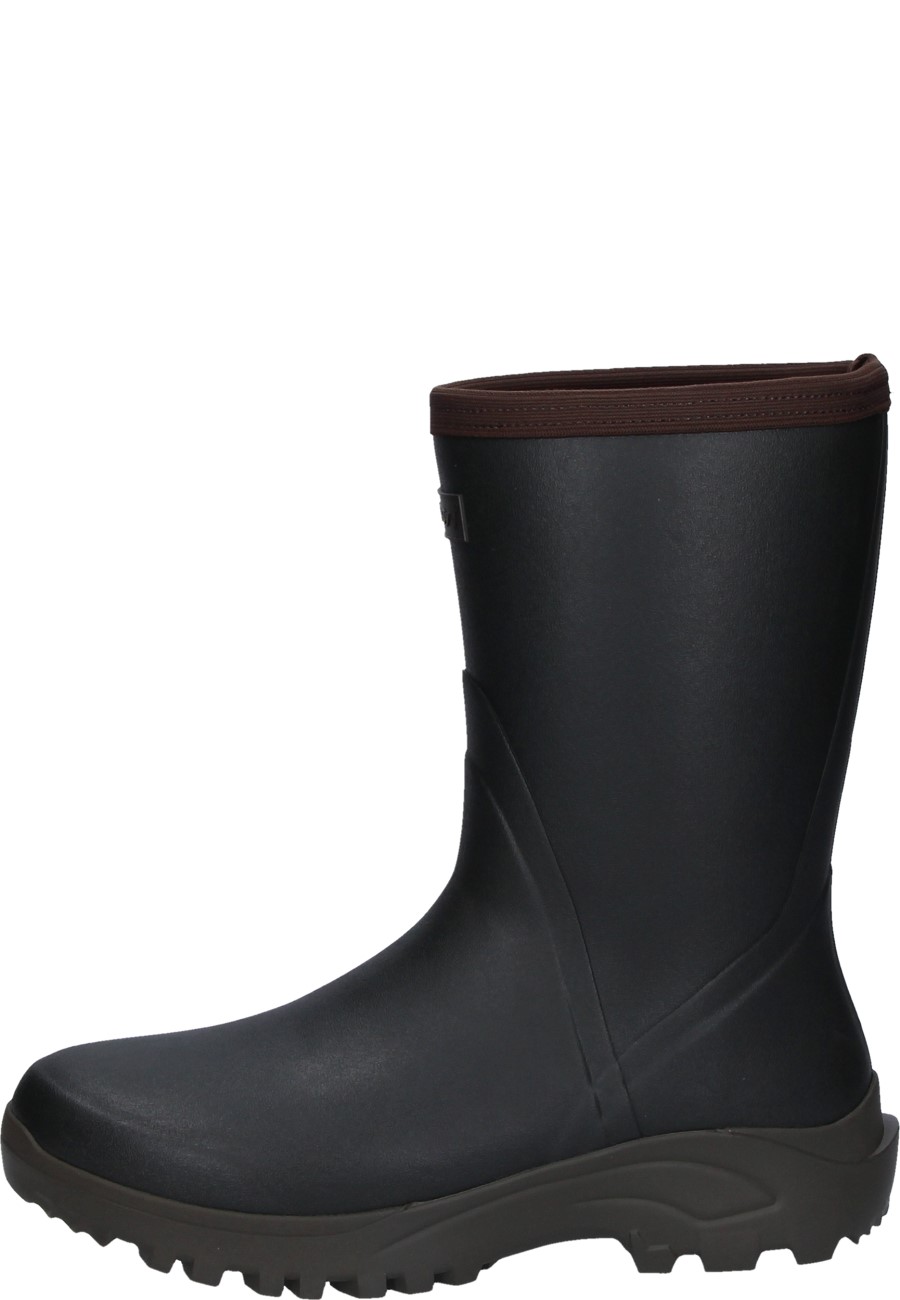 Short Neoprene Lined Rubber Boot SPORTSMAN 12 4MM khaki by Gateway