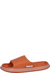 Trendy womens mules TUBZZ by Gevavi in orange with many functions