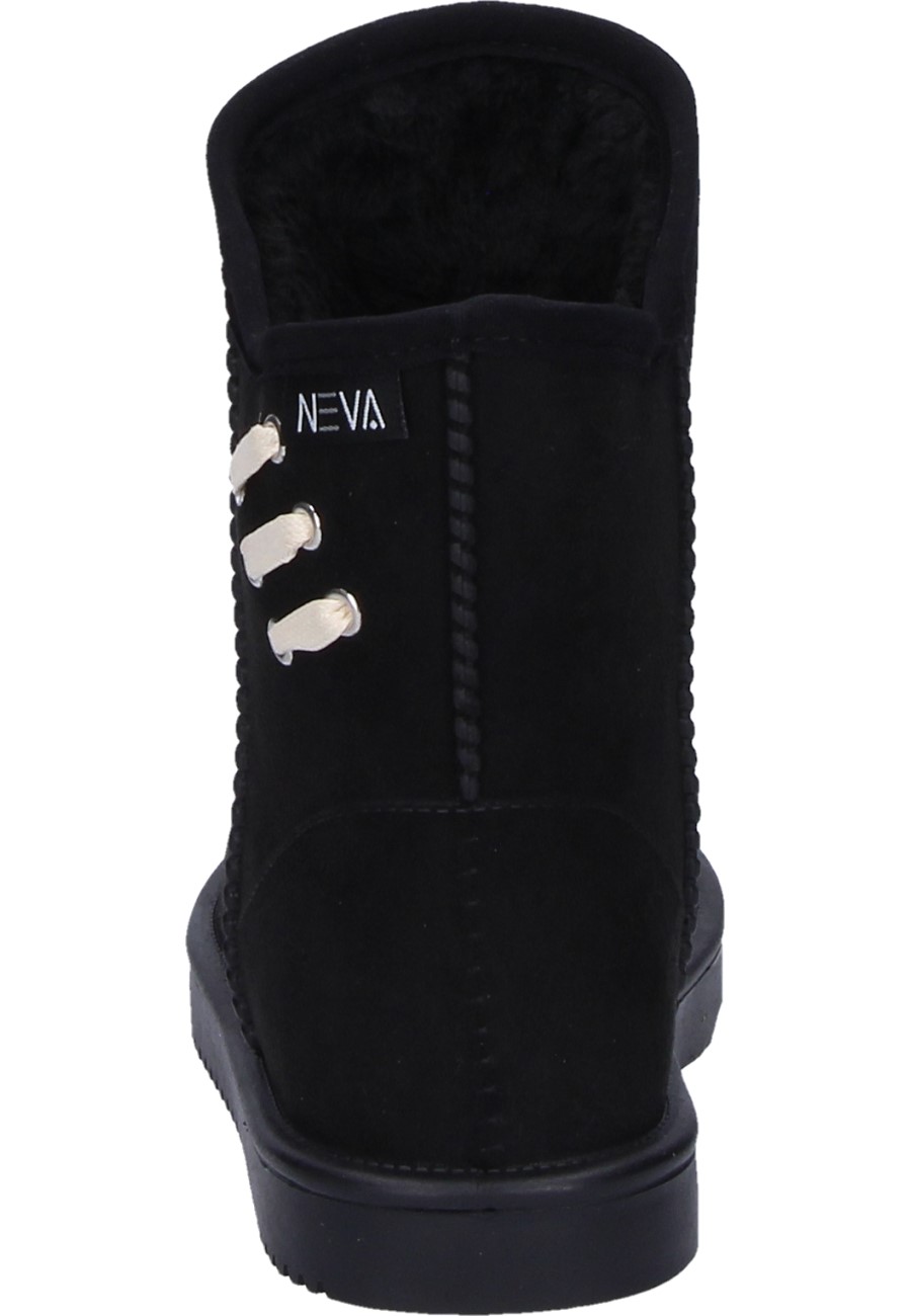 Trendy winter short rubber boots NEVA 02 black for women by Gevavi