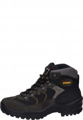 Grisport Ankle High Trekking Shoe in grey/black made fr