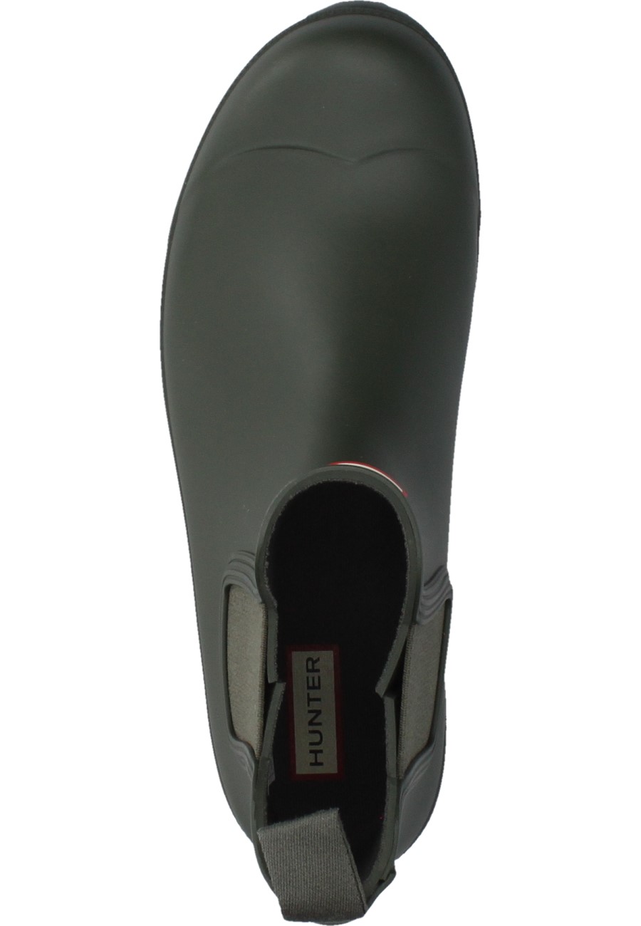 Hunter men's wellington ankle boot ORIGINAL CHELSEA in dark olive