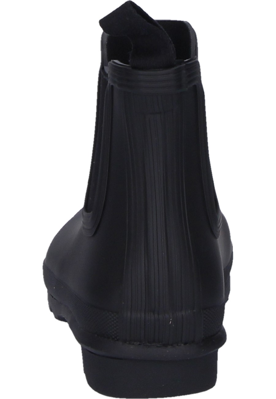 ORIGINAL CHELSEA black rubber ankle boots from Hunter for women
