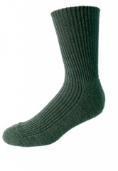 Health Socks in green by NORDPOL - Sheep�s Wool/Polyester blend