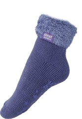 Fluffy Lounge Socks LAVENDER purple for ladies by Heat Fluffy Lounge Socks LAVENDER purple for ladies by Heat